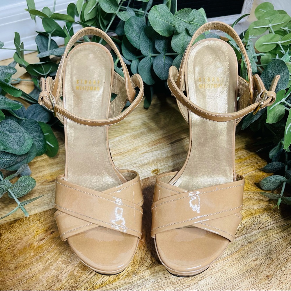 Stuart Weitzman - Nexus Platform Patent Sandals 8 - image 4